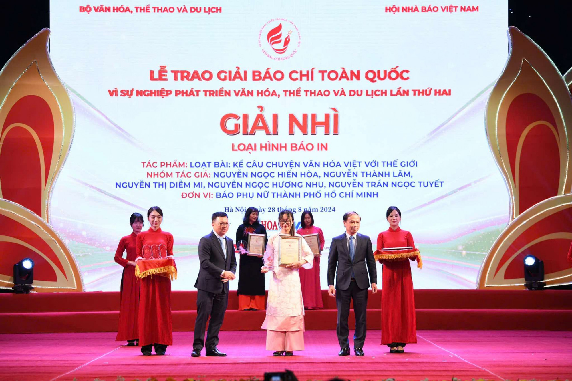 Báo Phụ nữ TPHCM đoạt giải Nhì Giải báo chí toàn quốc vì sự nghiệp phát triển văn hóa, thể thao du lịch 2024