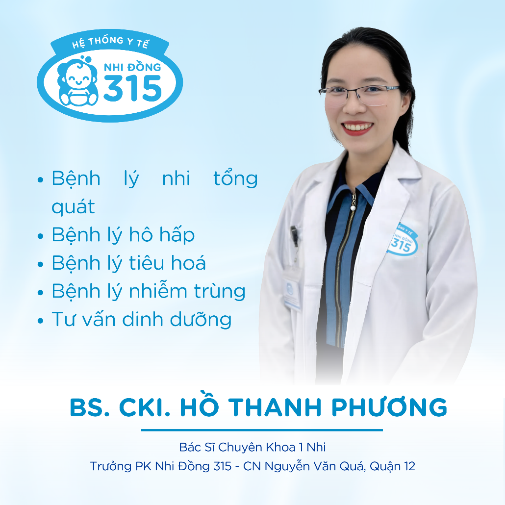 Hệ thống Y tế Nhi Đồng 315 tự hào là đơn vị uy tín cho sự lựa chọn của ba mẹ trong hành trình chăm sóc sức khỏe toàn diện cho bé yêu, mang đến sự an tâm cho cả gia đình