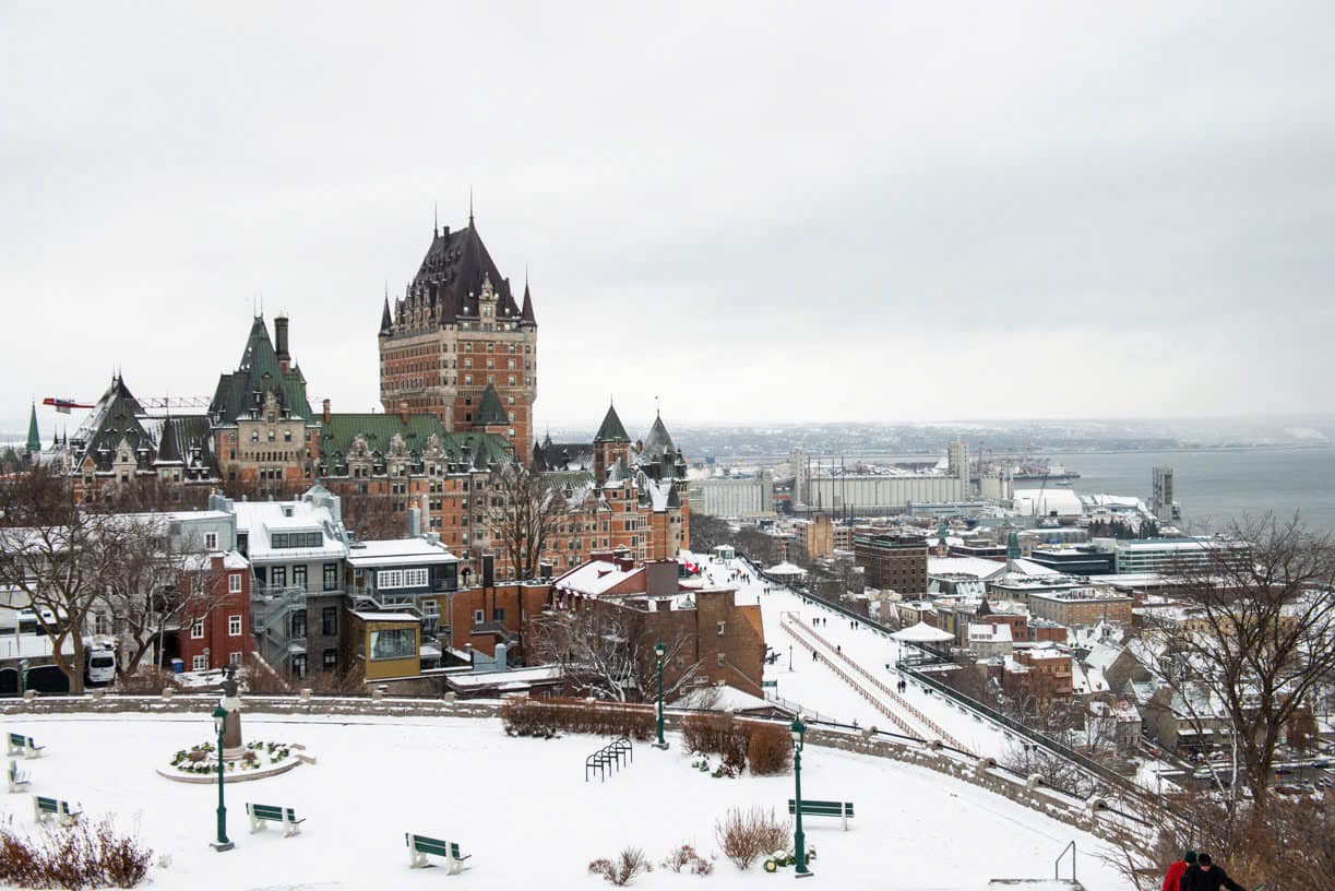 Mùa đông năm 2024 ở thành phố Québec