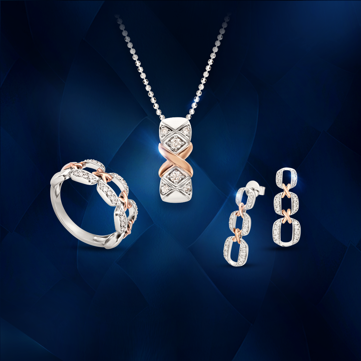 Dây cổ Timeless Diamond cùng nàng bừng sắc và tận hưởng mùa lễ hội ngập tràn hạnh phúc - Ảnh: PNJ