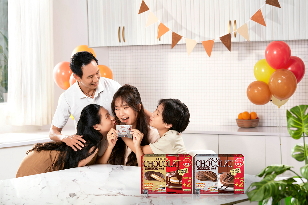 Lotte Chocolat là cầu nối gắn kết yêu thương cho các gia đình - Ảnh: Lotte Chocolat