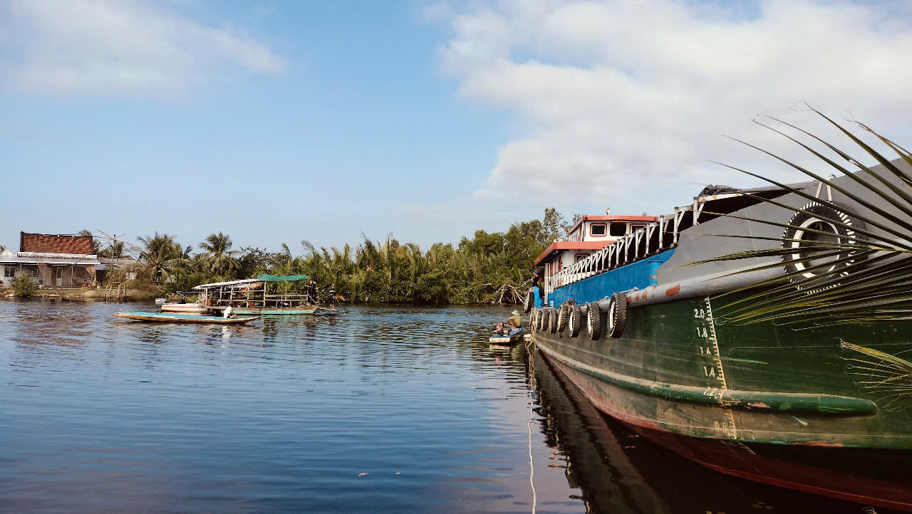 Hiện trường nơi xảy ra vụ tai nạn giao thông đường thủy làm ông N. tử vong