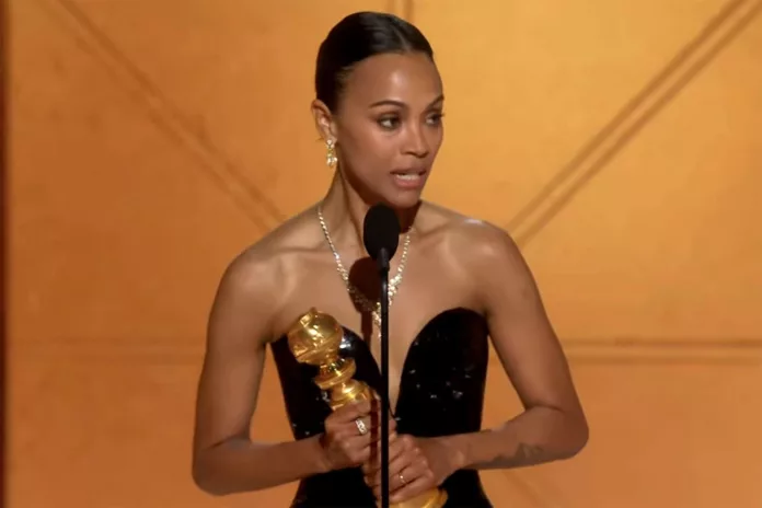 Zoe Saldana lần đầu thắng giải Quả cầu vàng 