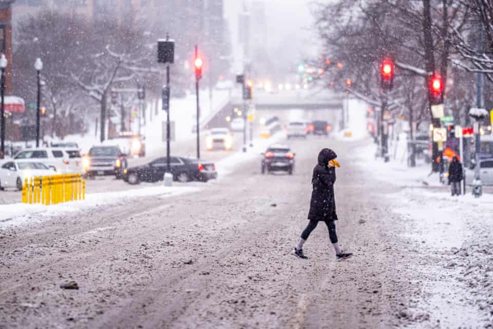 Hàng triệu người Mỹ bị ảnh hưởng vì bão mùa đông - Ảnh: Getty Image