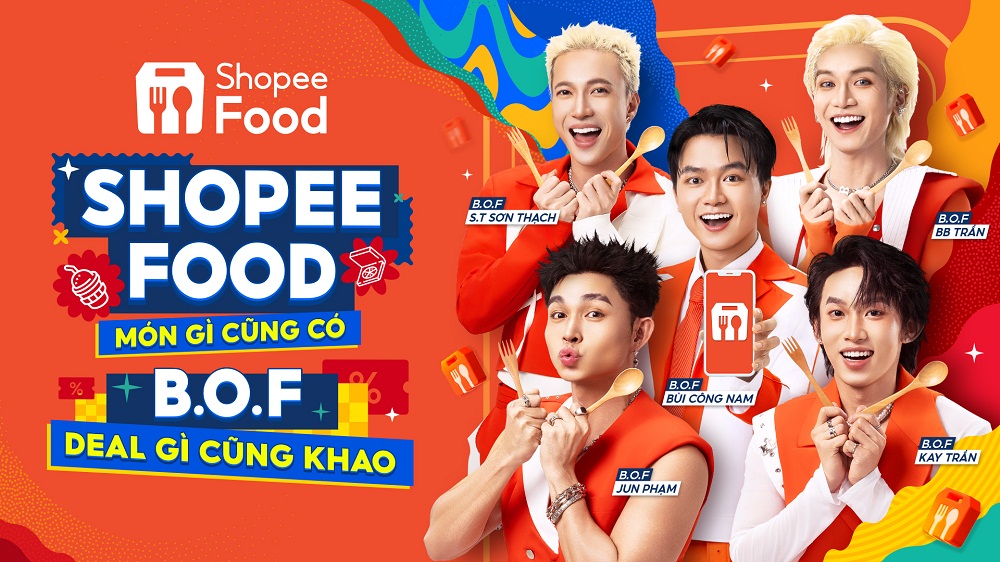 Dàn đại sứ thương hiệu mới của Shopee Food - Ảnh: S.F