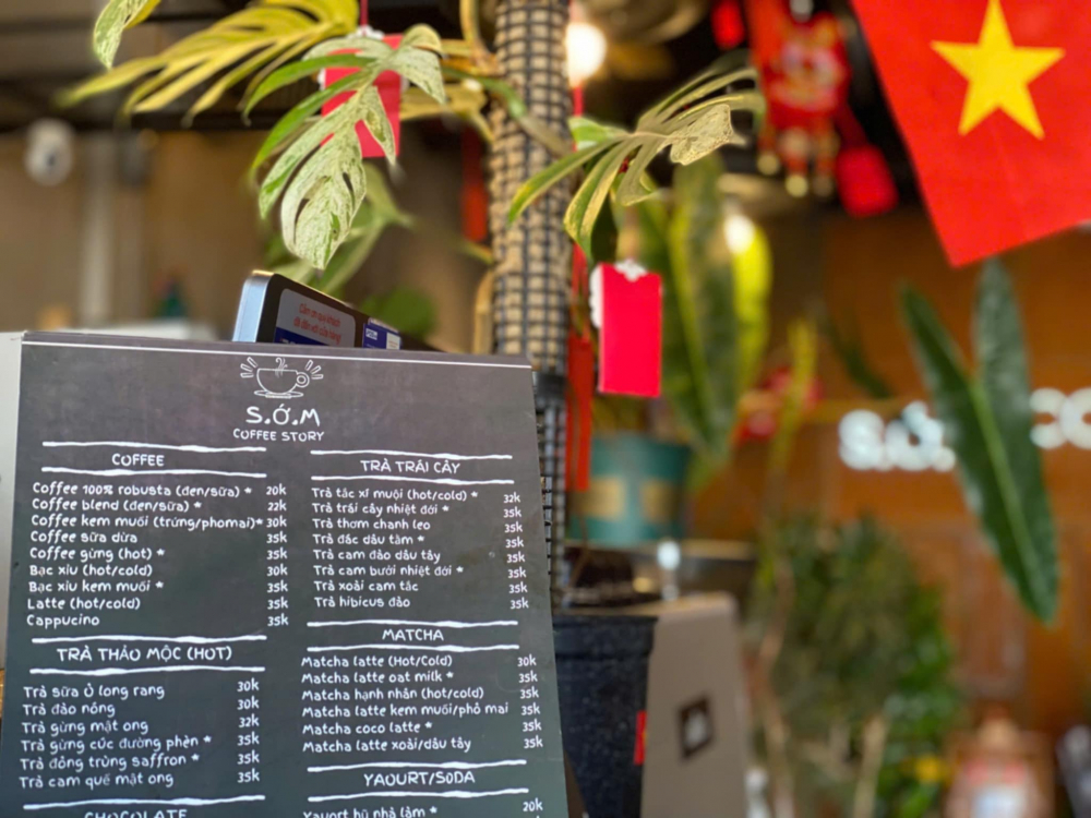 Menu của quán