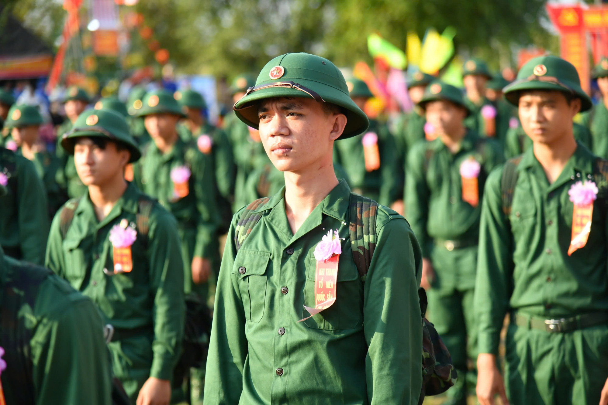 Đợt tuyển quân lần này bàn giao cho 6 đơn vị gồm: Bộ Tư lệnh Vùng Cảnh sát biển 4, Bô Tư lệnh Vùng 5 Hải quân, Bộ CHQS tỉnh, Bộ Chỉ huy bộ đội Biên phòng tỉnh, Sư đoàn 330, Lữ 950/Quân khu 9.