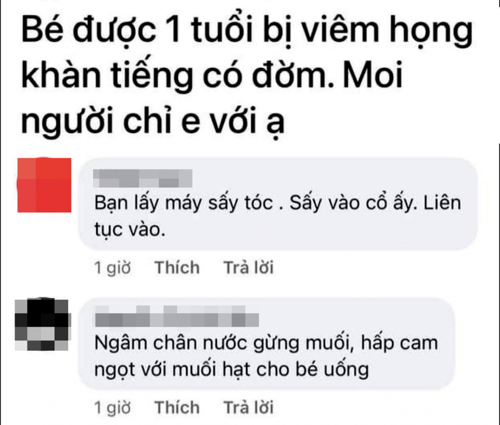 Nhiều bài viết, hướng dẫn dùng máy sấy tóc chữa bệnh đang lan truyền trên mạng xã hội  - Ảnh chụp màn hình