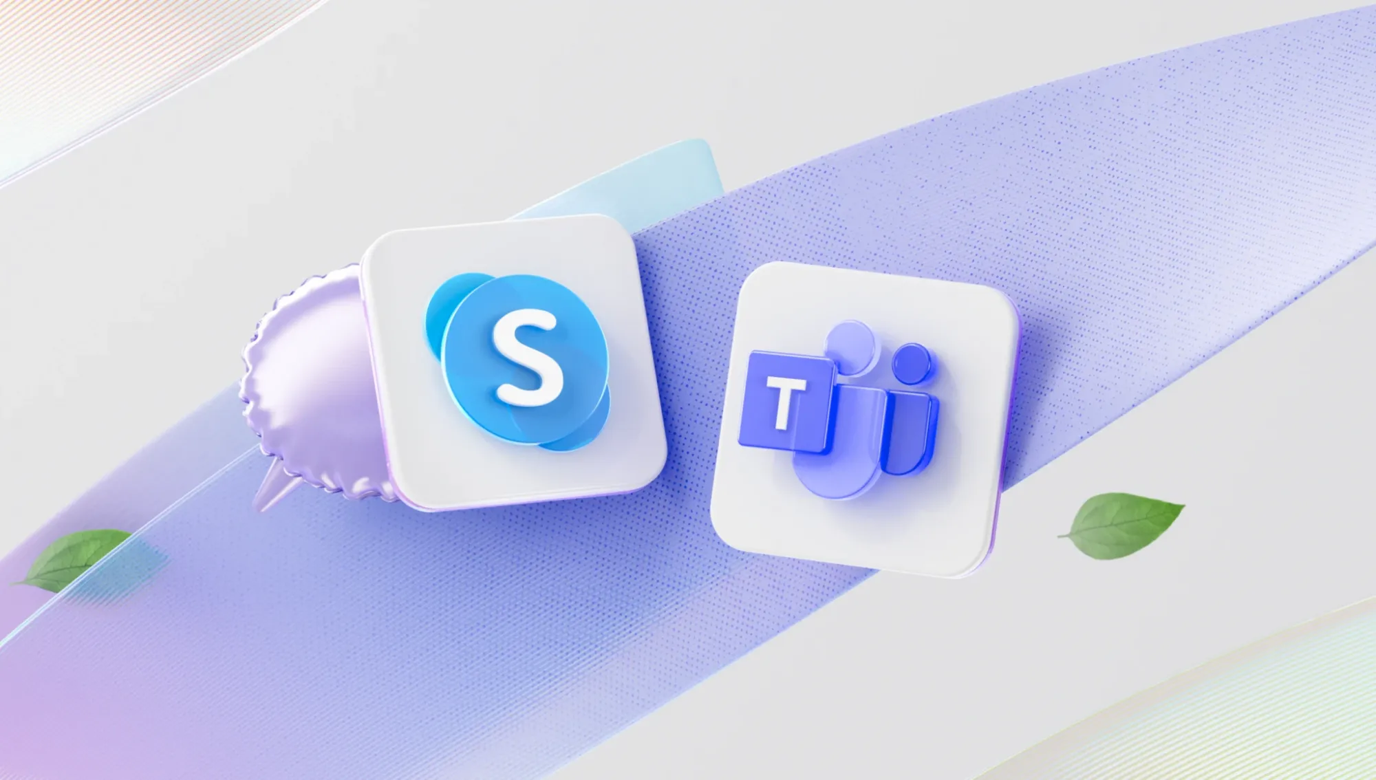 Hỉnh ảnh thông báo khai tử Skype để tập trung phát triển Teams của Microsolf