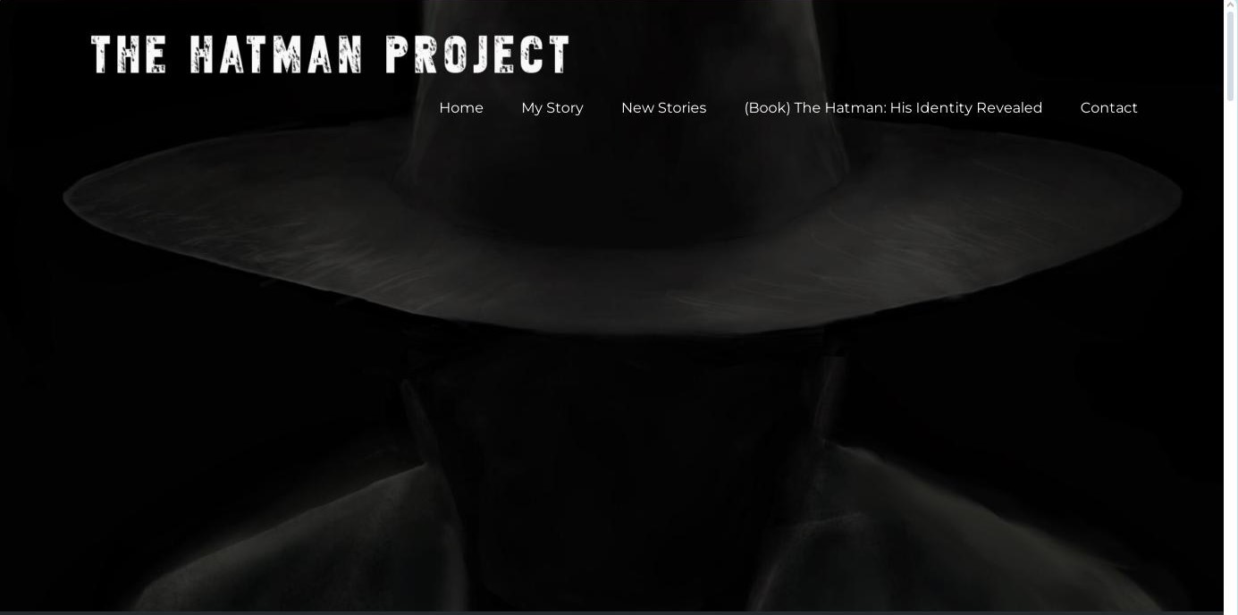 Trang chủ website The Hatman Project (Dự án Người đàn ông đội mũ) xây dựng bởi Timothy M. Brown.