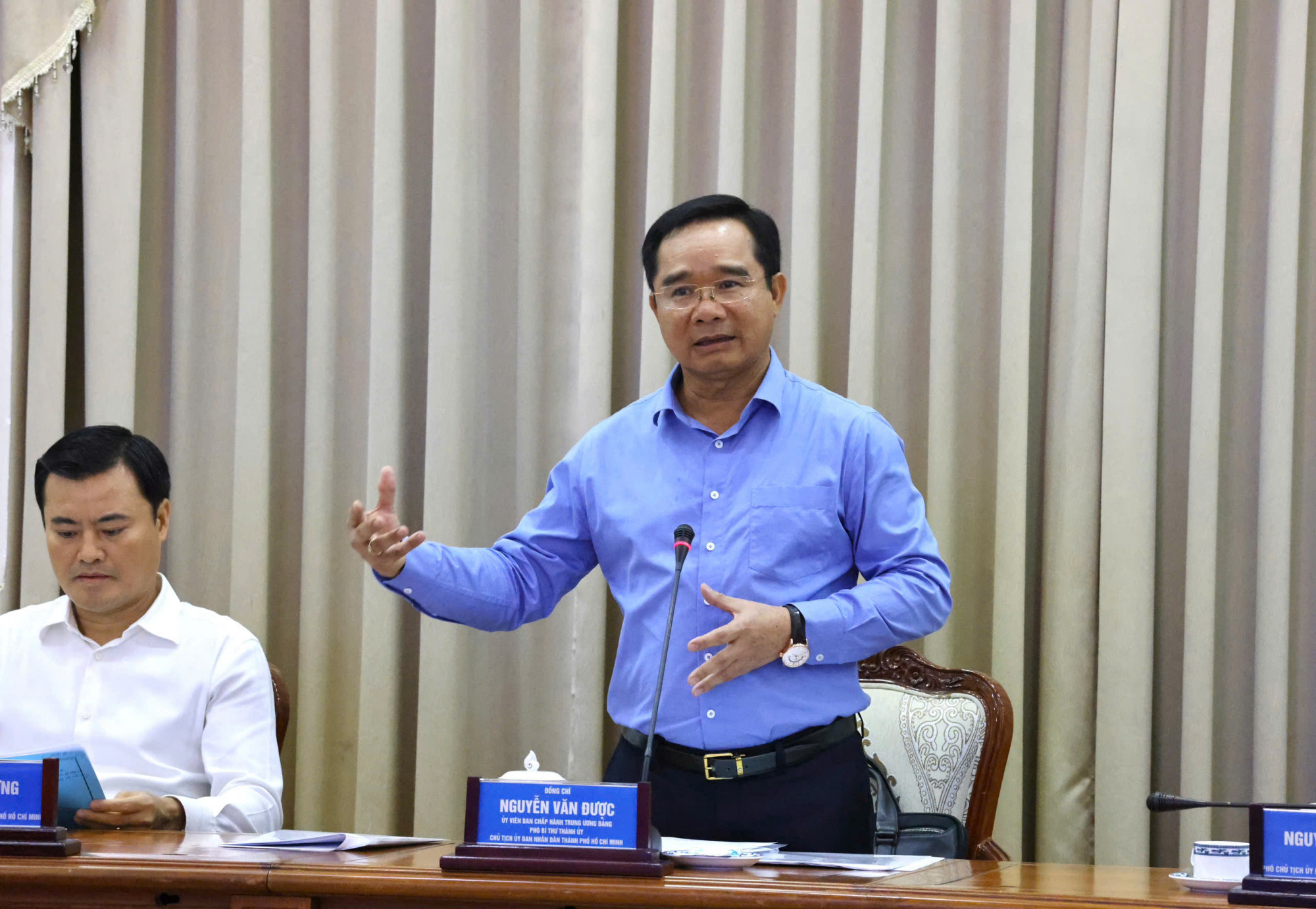Ông Nguyễn Văn Được chính thức đảm nhận vai trò Chủ tịch UBND TP.HCM sau khi nhận được sự tín nhiệm tại kỳ họp HĐND TP, kế nhiệm ông Phan Văn Mãi - Ảnh: TTBC