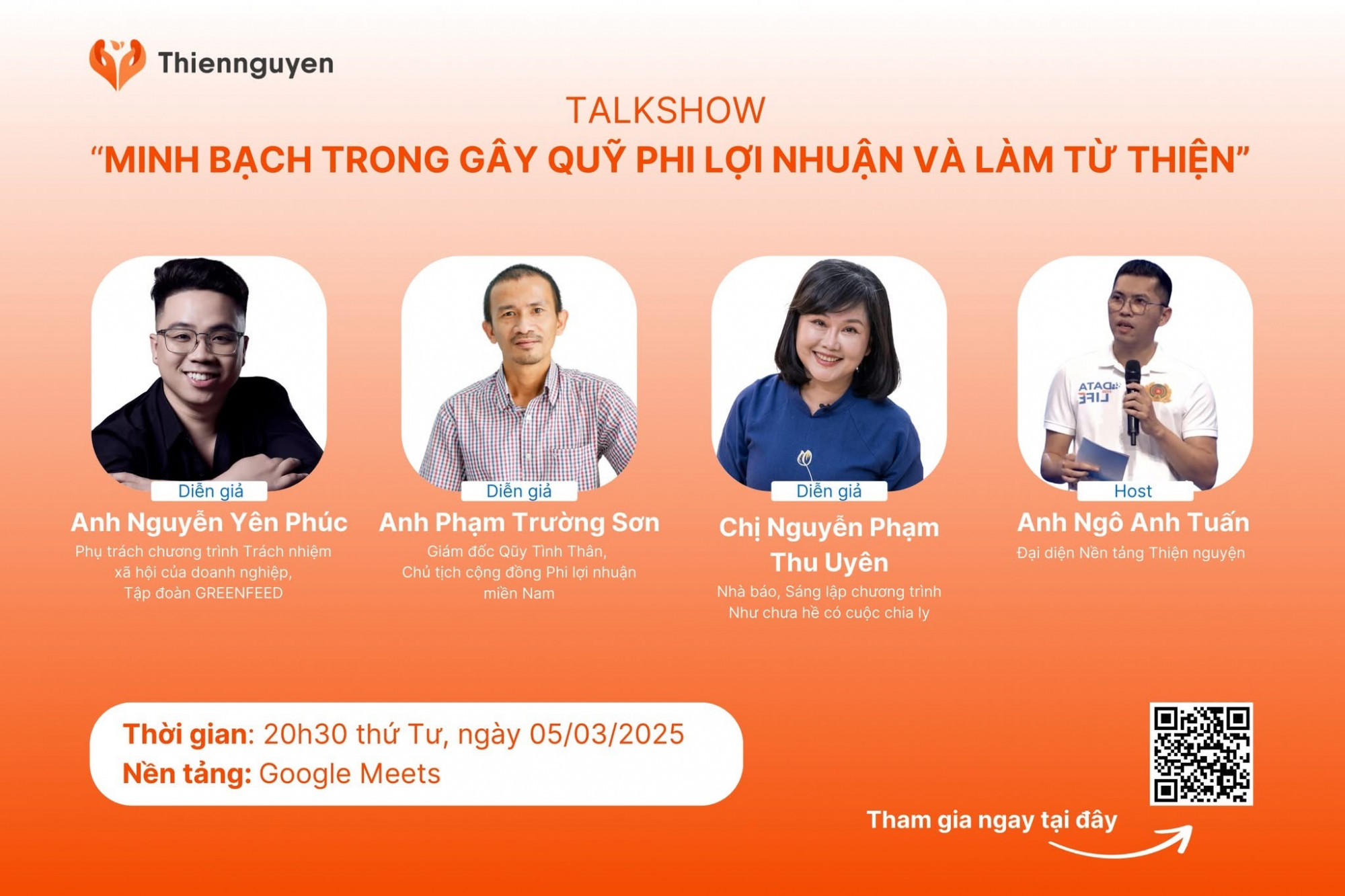 Talkshow do Tổ chức Thiện Nguyện Việt Nam tổ chức - Ảnh: BTC