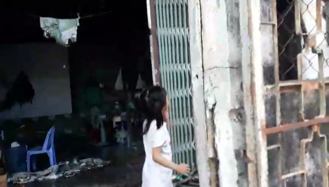 Căn phòng nơi xảy ra cháy. Ảnh: Tuệ Nghi