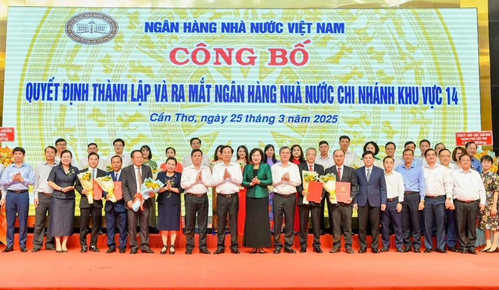 Công bố quyết định về việc thành lập, ra mắt Ngân hàng Nhà nước chi nhánh khu vực 14.