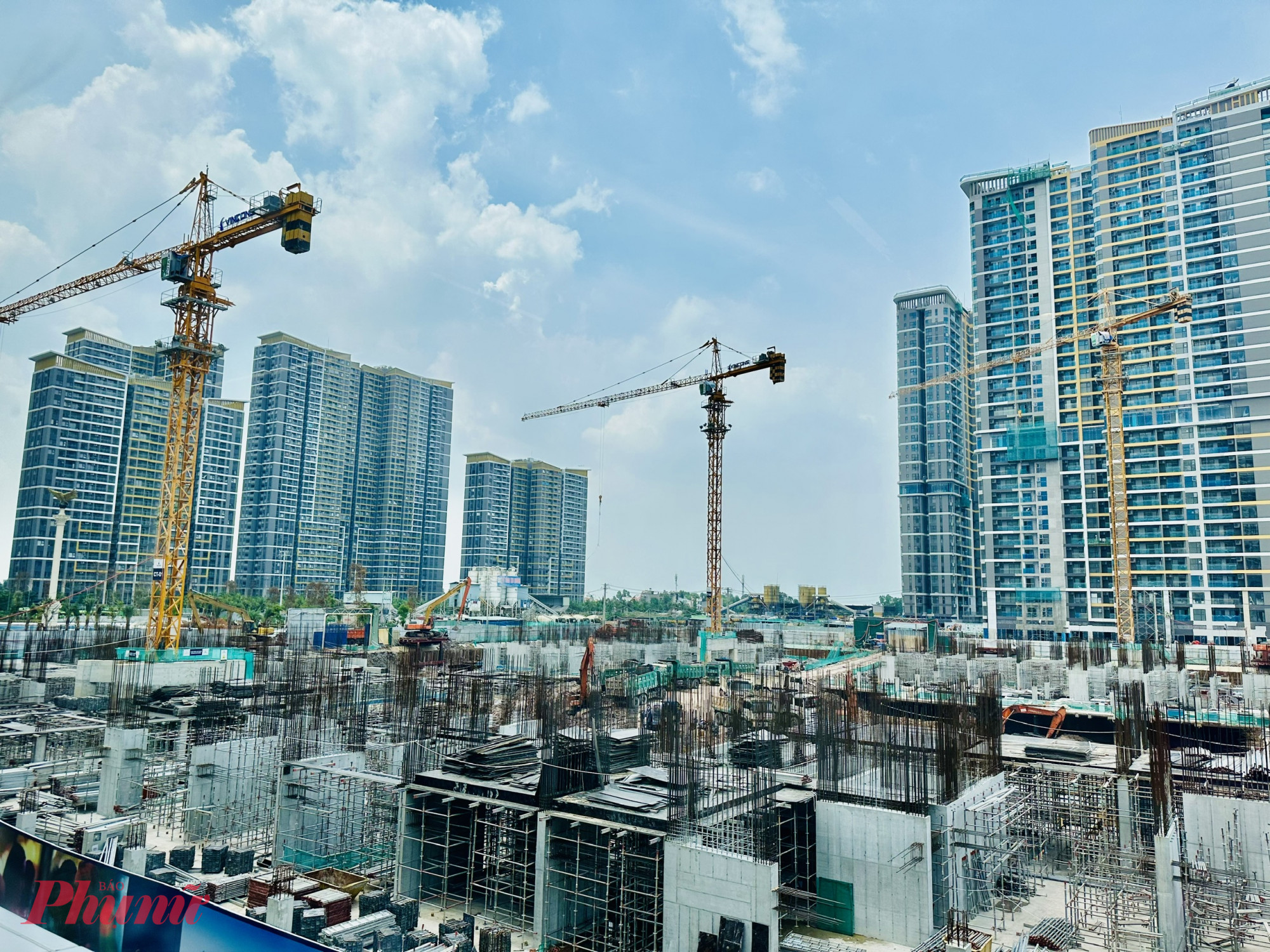 Một dự án tại TP Thủ Đức đang trong quá trình xây dựng.