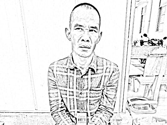 Đối tượng Lê Thanh Điều tại cơ quan công an - Ảnh CACC