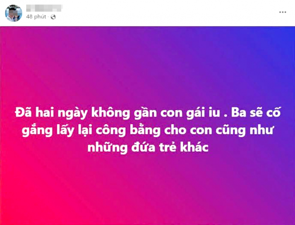 Đừng biến trẻ thành “mồi ngon” cho mạng xã hội Anh L.M. công khai trên trang cá nhân, ngụ ý sẽ theo đuổi đến cùng vụ kiện khi con anh bị thóa mạ trên mạng xã hội - Ảnh chụp màn hình