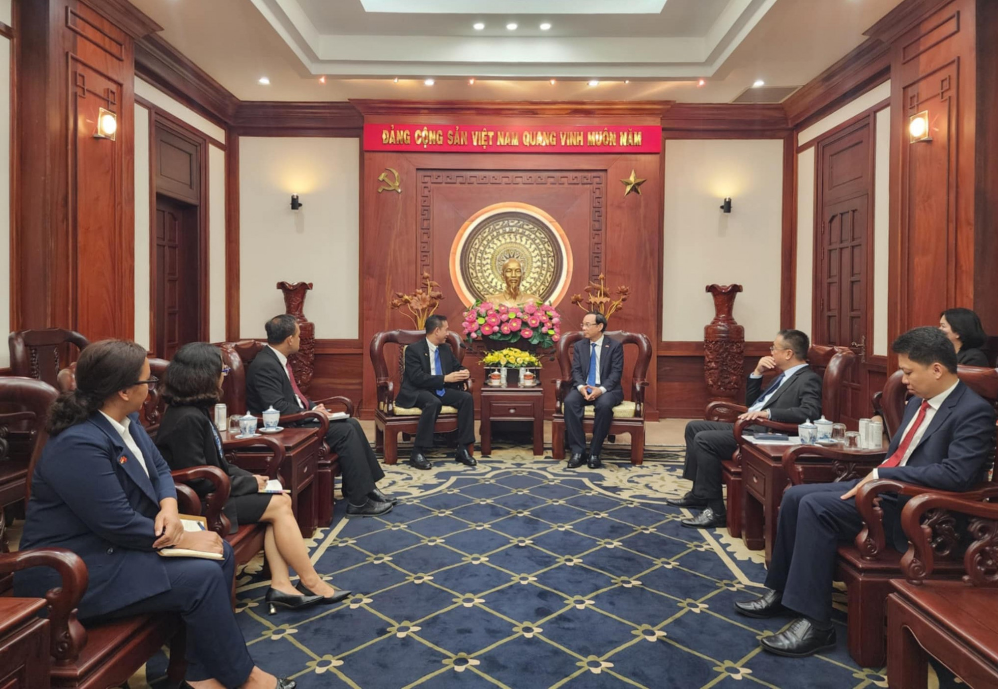 Toàn cảnh buổi tiếp 