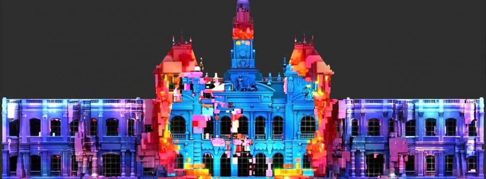 chương trình nghệ thuật 3D Mapping ngoài nước chủ nhà Việt Nam, còn có phần trình chiếu của các nhóm sáng tạo đến từ Pháp, Bỉ, Singapore với chủ đề “Hành trình 50 năm di sản và tương lai”.