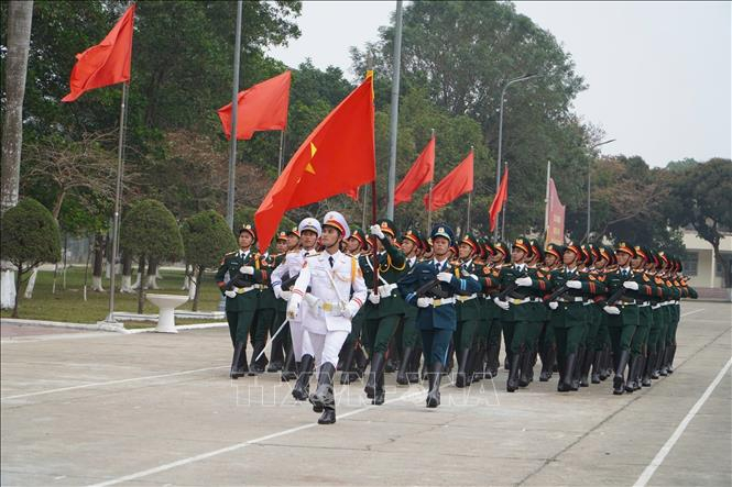 Lực lượng tham gia duyệt binh được huấn luyện về điều lệnh đội ngũ cá nhân, đội ngũ khối