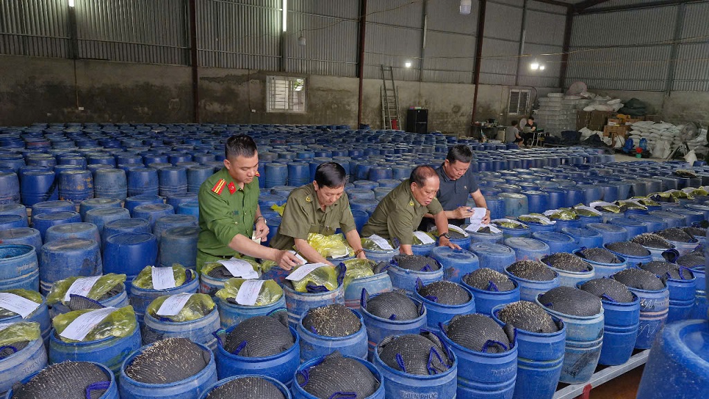 Tang vật thu giữ được công an niêm phong - Ảnh công an cung cấp