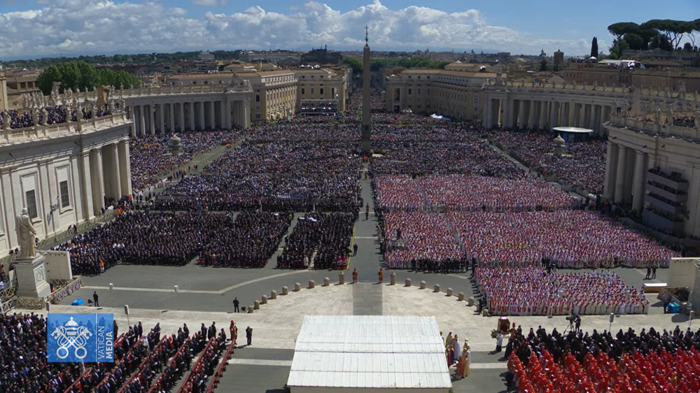 Toàn cảnh quảng trường Thánh Peter trong Thánh lễ tiễn đưa Đức Giáo hoàng Phanxicô  - Ảnh: Vatican Media