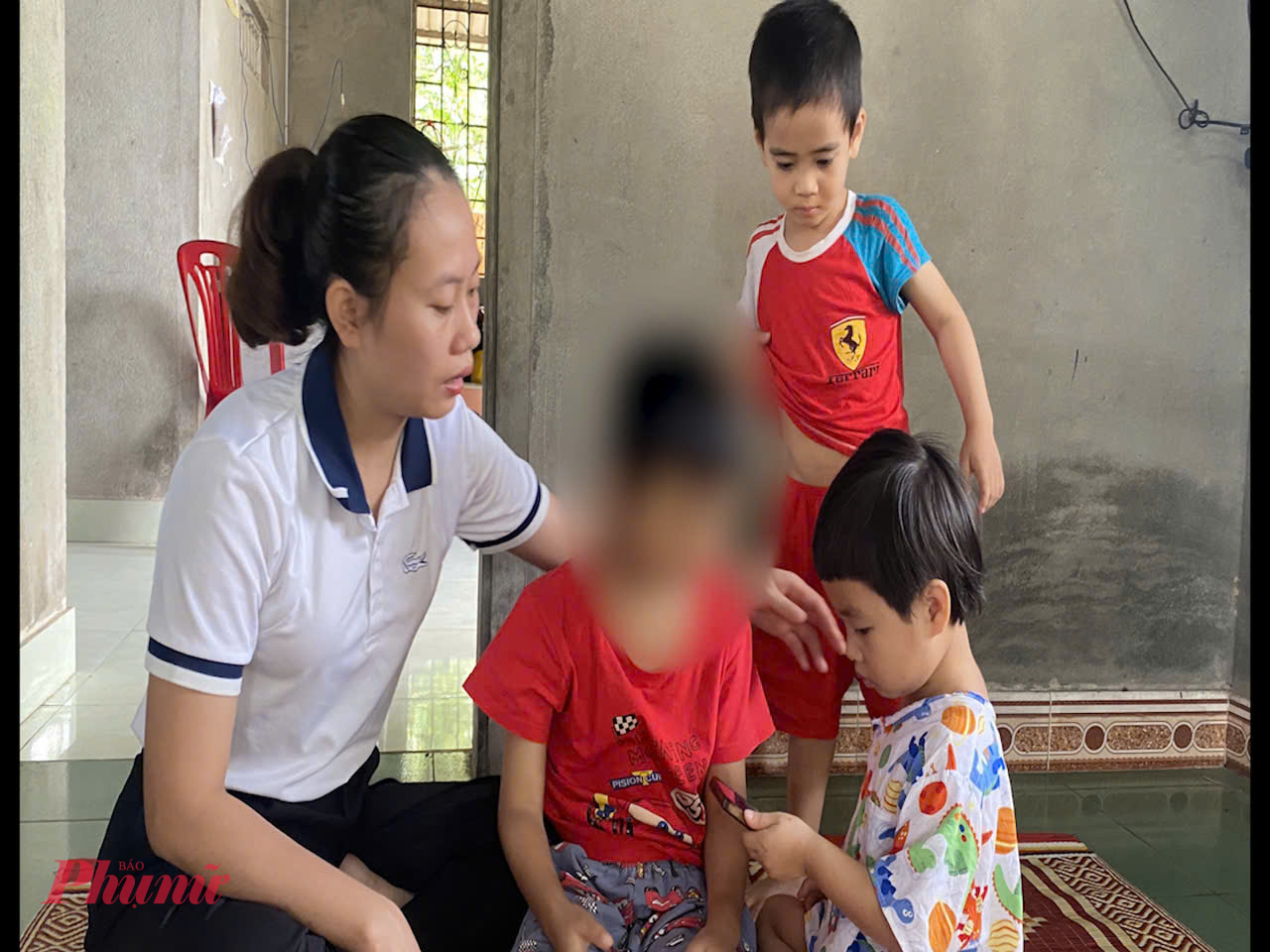 Sau gần nửa tháng  điều trị bệnh nhân nhi N.V.T được trở và nhà