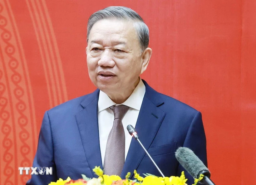 Tổng bí thư Tô Lâm: "Nước Việt Nam là một, dân tộc Việt Nam là một" Tổng bí thư Tô Lâm - Ảnh: TTXVN
