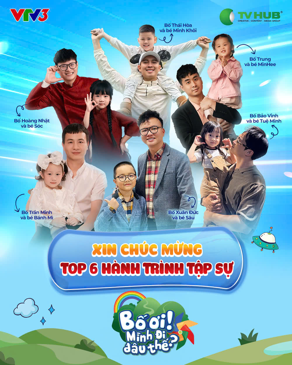 6 cặp bố con tham gia series Hành trình tập sự - chương trình khởi động trước khi lên sóng chính thức