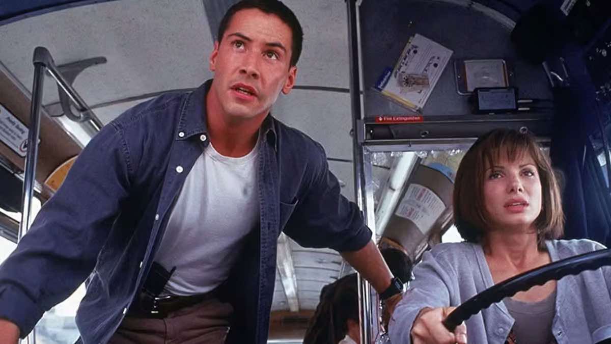 Keanu Reeves và Sandra Bullock trong phim Speed (1994)