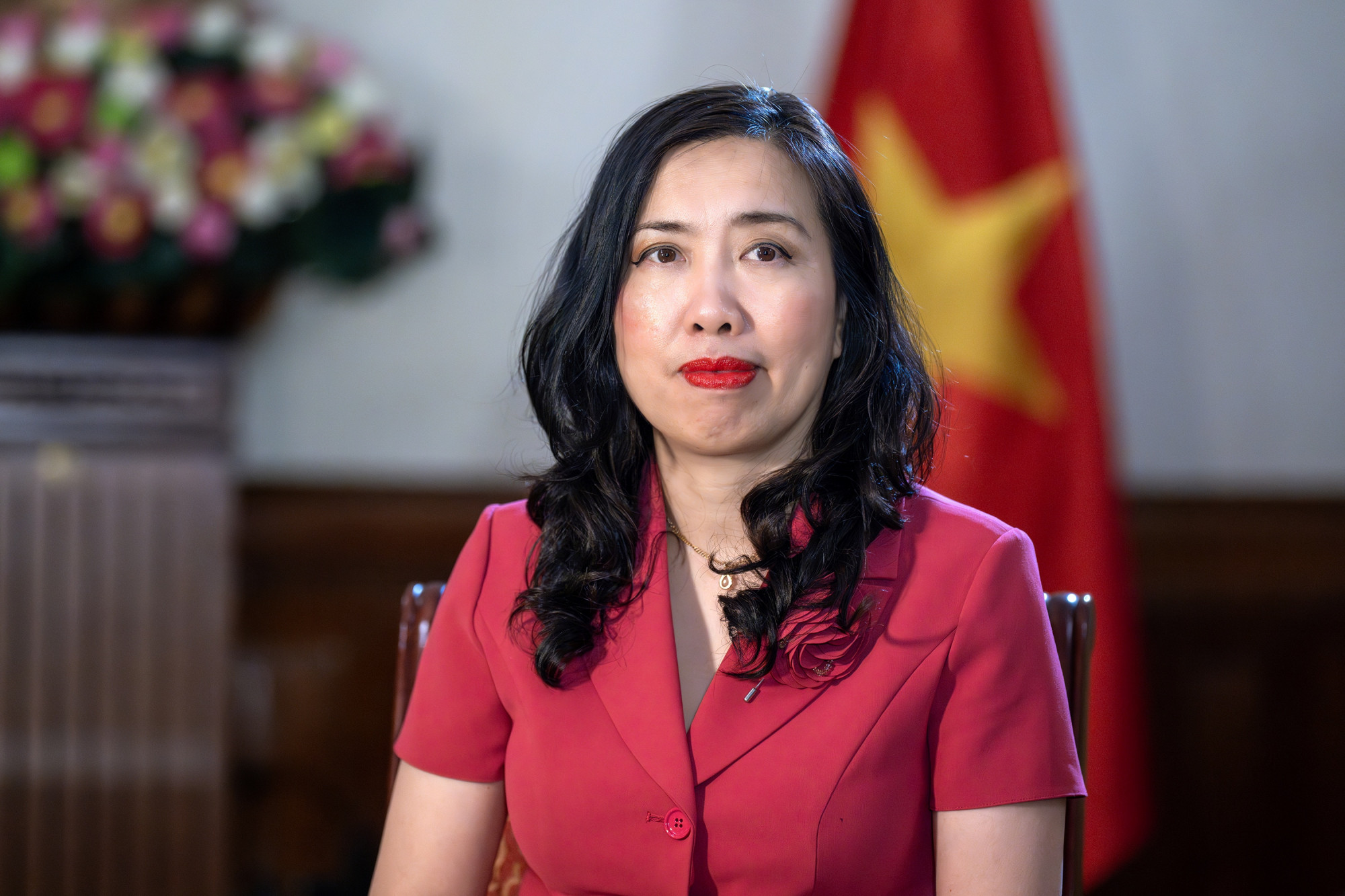 Tổng bí thư Tô Lâm thăm Nga, Belarus, Kazakhstan, Azerbaijan: Dấu ấn thủy chung và tầm nhìn thời đại Thứ trưởng Ngoại giao Lê Thị Thu Hằng. Ảnh: BNG