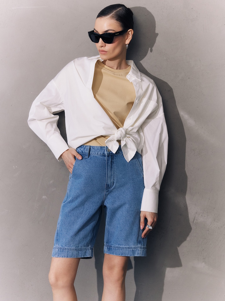 Quần short denim: