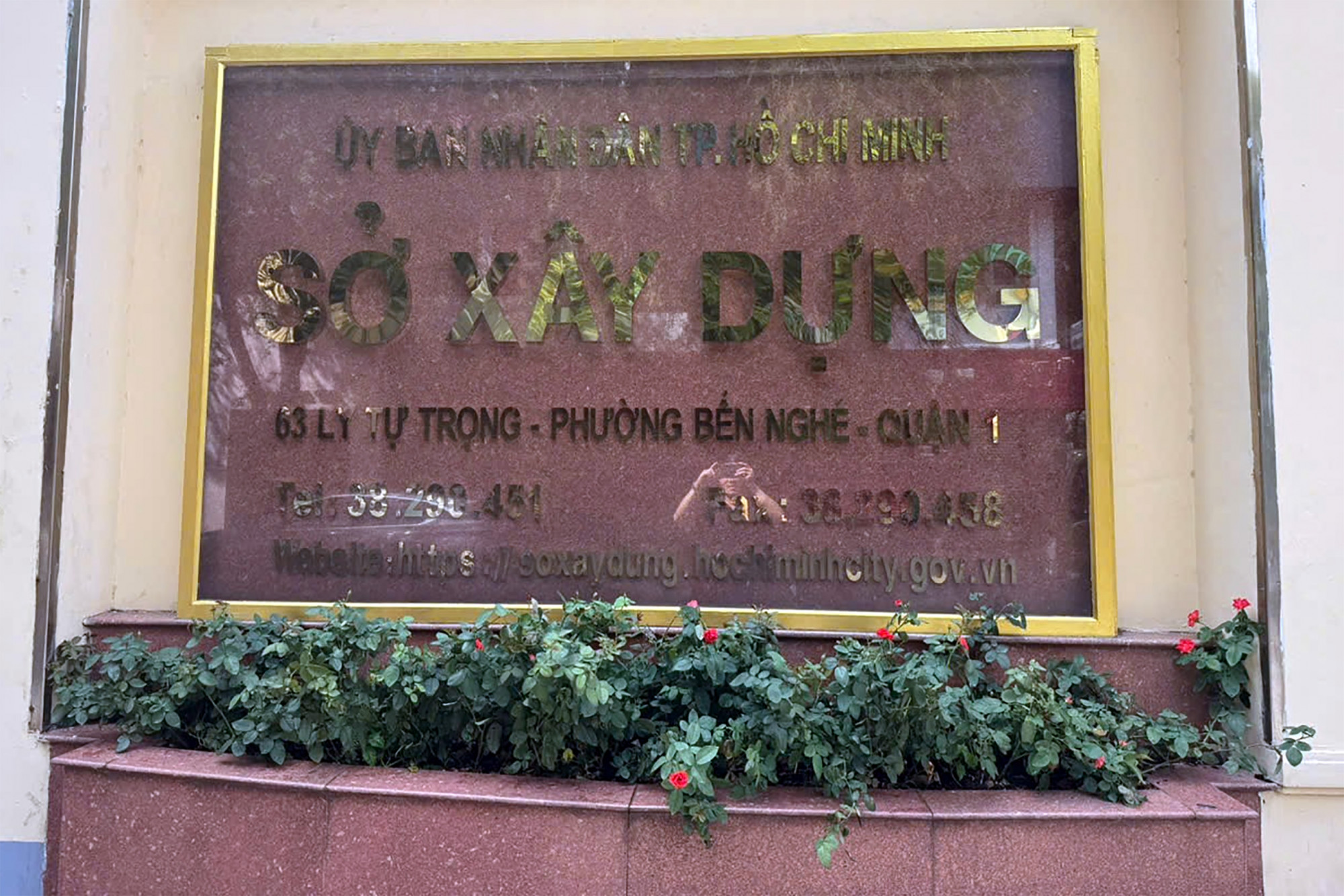 Trụ sở của Sở Xây dựng TPHCM tại số 63 đường Lý Tự Trọng, phường Bến Nghé, quận 1 - Ảnh: 