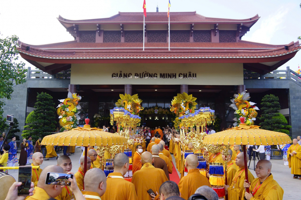 Giảng đường Minh Châu, nơi diễn ra  lễ khai mạc Vesak LHQ 2025