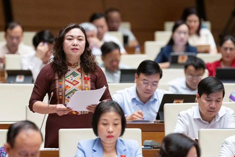 ĐBQH Đặng Bích Ngọc (đoàn Hòa Bình) - ảnh: Media Quốc hội