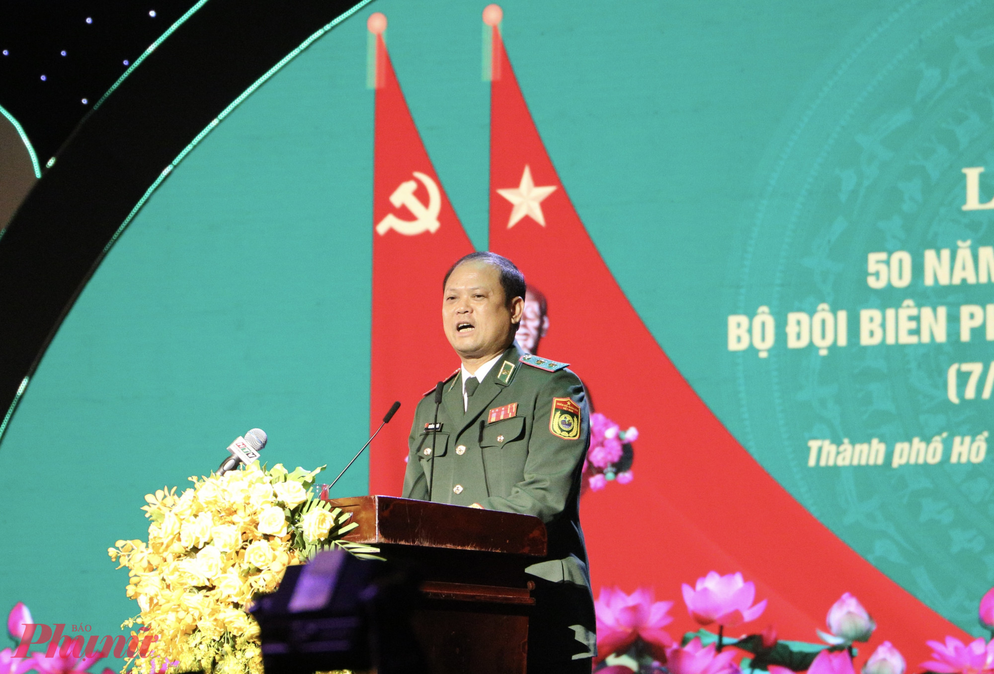 Bộ đội Biên phòng TPHCM: Giữ vững “lá chắn thép” nơi biên giới biển trong giai đoạn mới Trung tướng Nguyễn Anh Tuấn – Bộ Tư lệnh Bộ đội Biên phòng phát biểu tại chương trình - Ảnh: Thanh Tâm