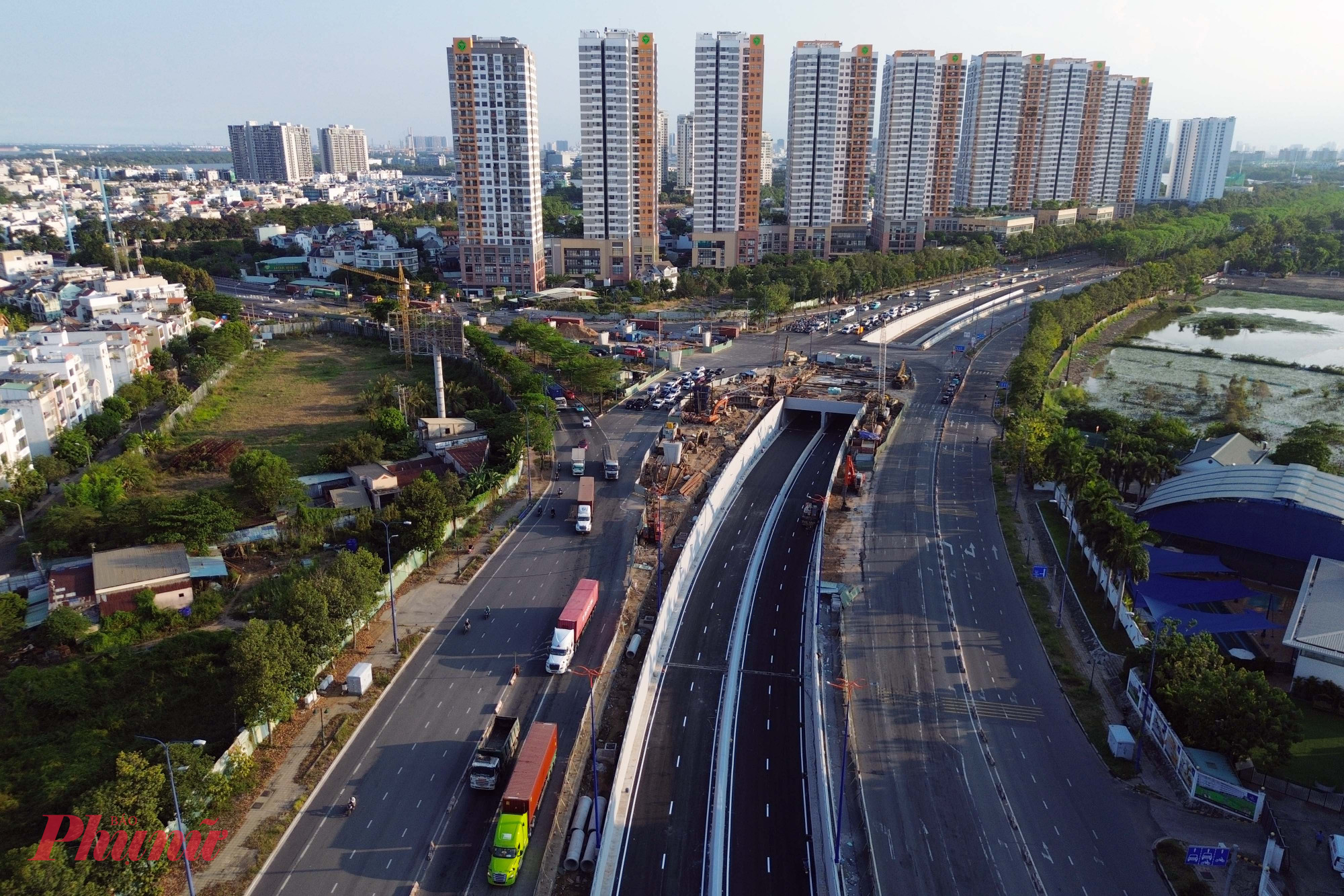 Hầm chui HC1-01 tại dự án nút giao thông An Phú - Ảnh: Vũ Quyền