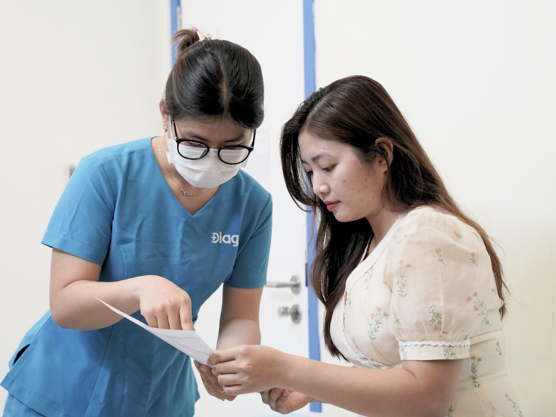 Xét nghiệm HPV định kỳ giúp phát hiện sớm nguy cơ ung thư cổ tử cung - Ảnh: DIAG