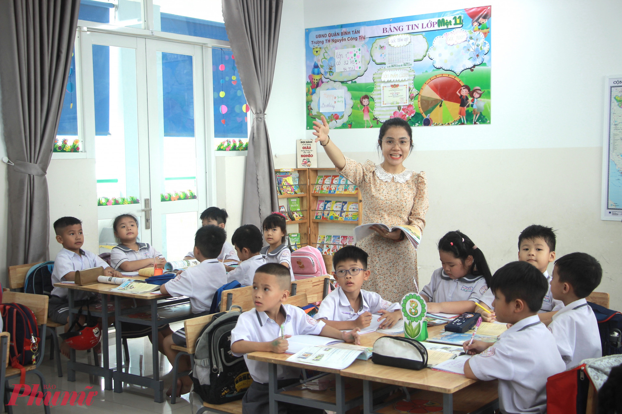 học sinh tiểu học Việt Nam lần thứ 2 nằm trong tốp đầu ở cả 3 lĩnh vực toán, đọc hiểu và viết - Ảnh: Nguyễn Loan