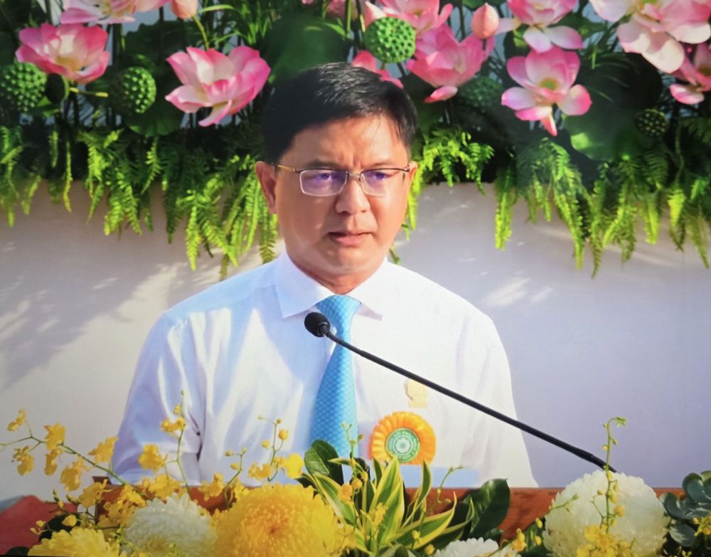 Ông Nguyễn Mạnh Cường phát biểu tại buổi lễ.