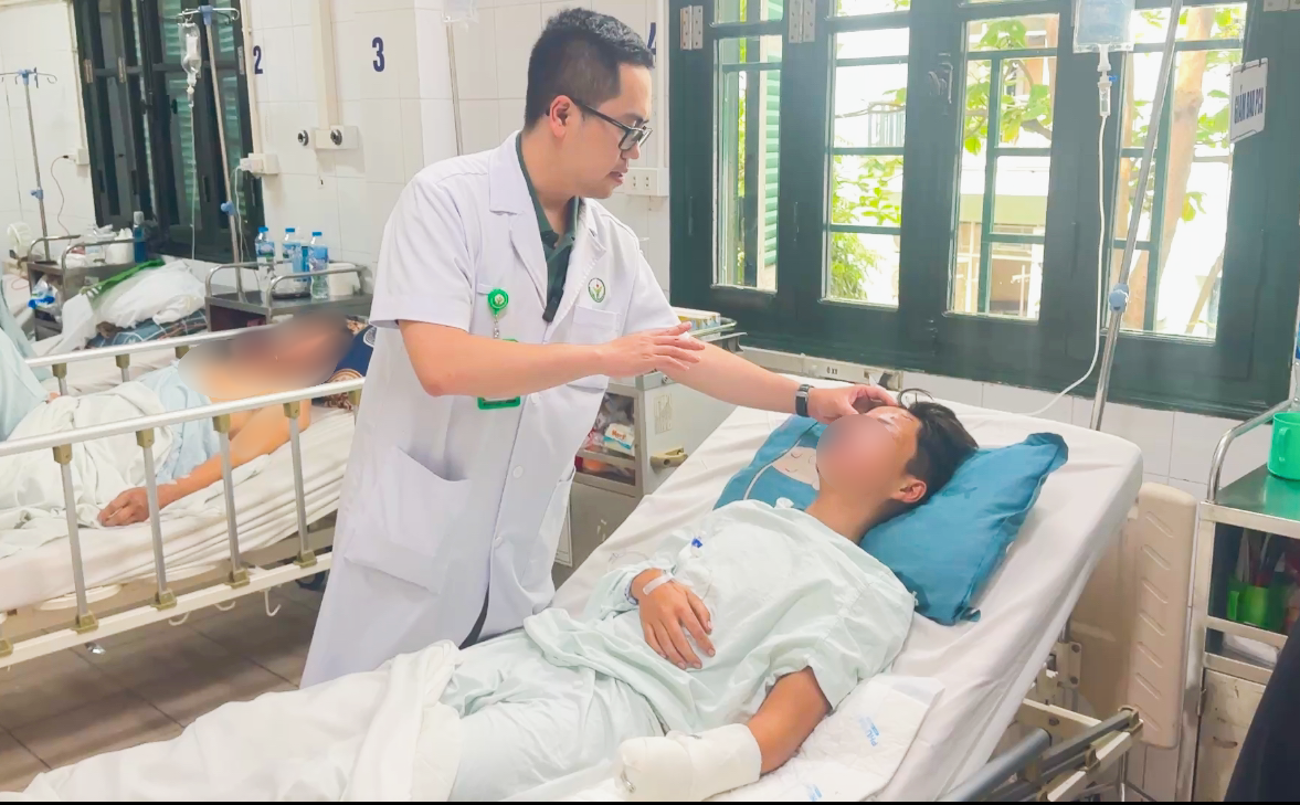 Bệnh nhi nguy kịch vì nổ bình ga