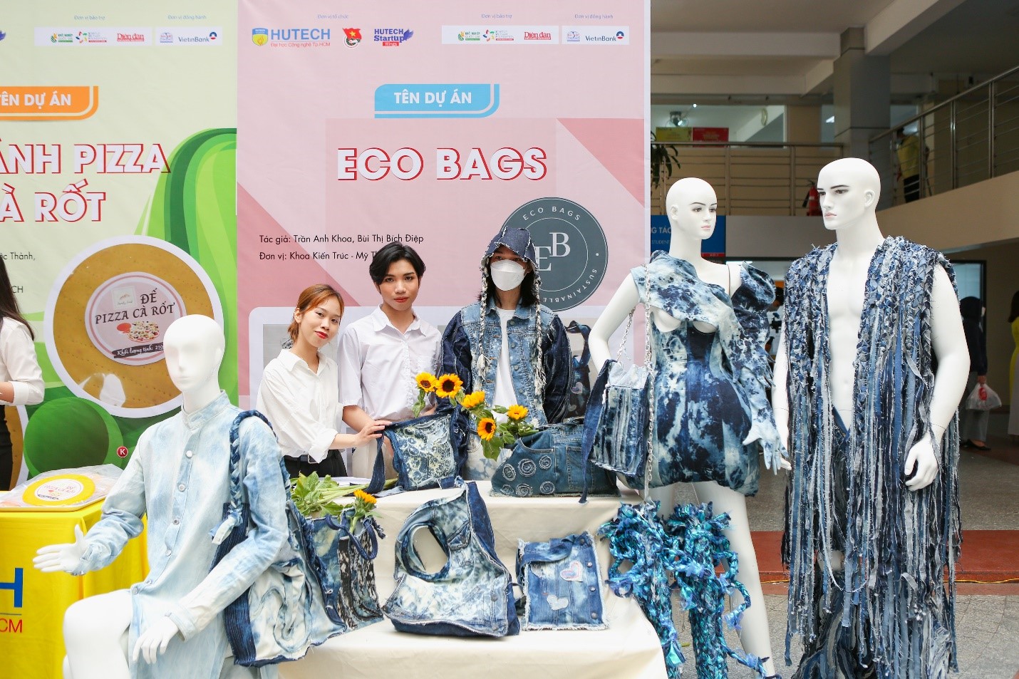 Quán quân HUTECH Startup Wings 2022 gọi tên dự án của nhóm sinh viên ngành Thiết kế thời trang - Ảnh: HUTECH