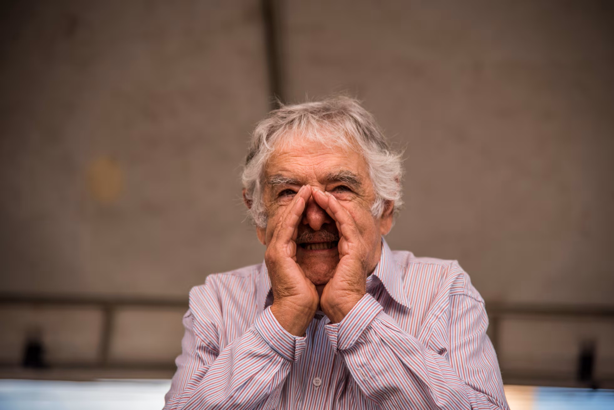 Cựu tổng thống Uruguay José Mujica tham dự một cuộc vận động ủng hộ cựu tổng thống Brazil Lula da Silva tại Santana do Livramento, Brazil, ngày 19/3/2018. - Ảnh: Getty Images