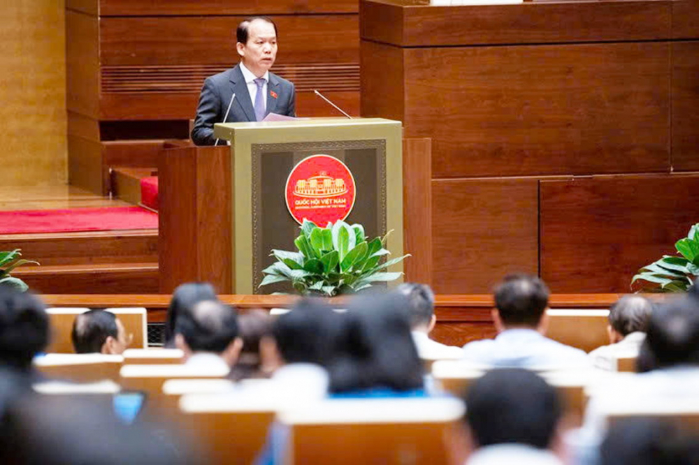 Quốc hội nghe thẩm tra dự thảo luật sáng 15/5 - Nguồn ảnh: Media Quốc hội
