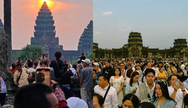 Khách du lịch đổ xô đến Angkor Wat