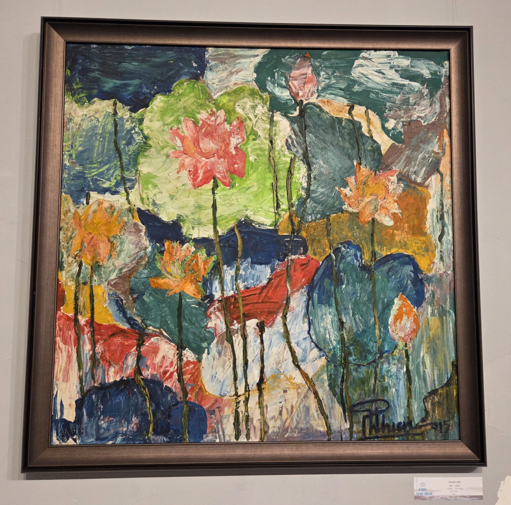 Sen (sơn dầu, 2015) - Phan Hữu Thiện.