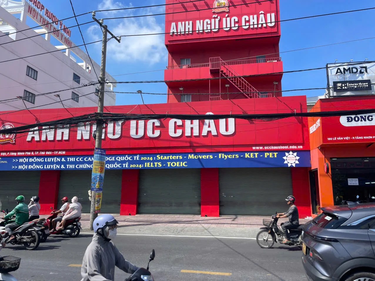 Trung tâm ngoại ngữ Úc Châu tại phường Tăng Nhơn Phú B, TP Thủ Đức - Ảnh: Internet