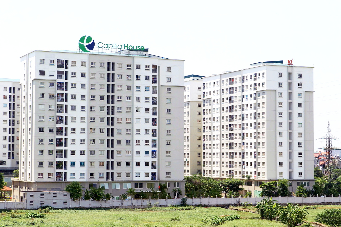 Dự án nhà ở xã hội Ecohome 1 do Capital House làm chủ đầu tư tại Cổ Nhuế (Hà Nội) - ẢNH: BẢO KHANG 
