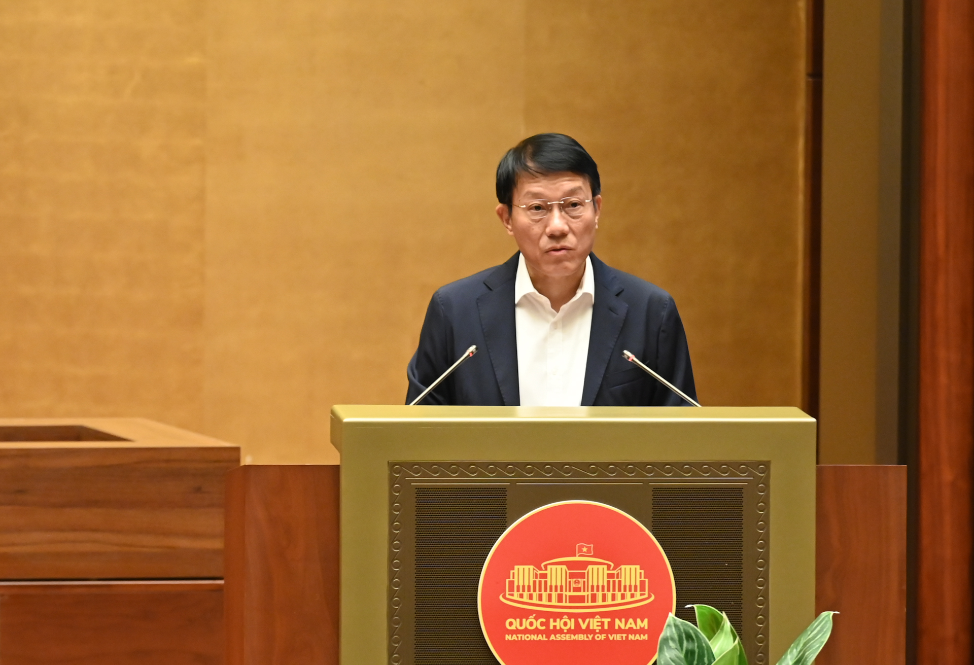 Bộ trưởng Bộ Công an Lương Tam Quang - ảnh: Media Quốc hội