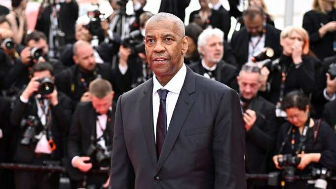 Denzel Washington tại buổi ra mắt phim 'Highest 2 Lowest' vào thứ Hai tại Cannes.